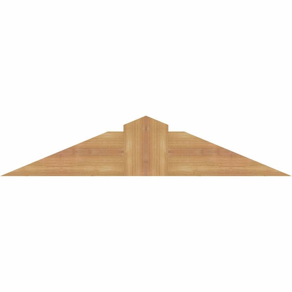 Ekena Millwork Portland Smooth Timber Gable Bracket, Western Red Cedar, 36"W x 7"H x 5 1/2"D x 5 1/2"F, 5/12 Pitch GBW036X07X0606POR00SWR - main